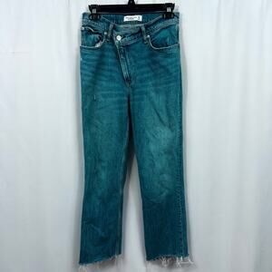 Abercrombie & Fitch The '90s Straight Ultra High Rise Blue Jeans 26/2